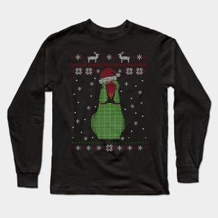 green alexandrine ugly christmas Long Sleeve T-Shirt